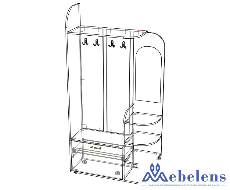Малогабаритная прихожая Встреча BMS